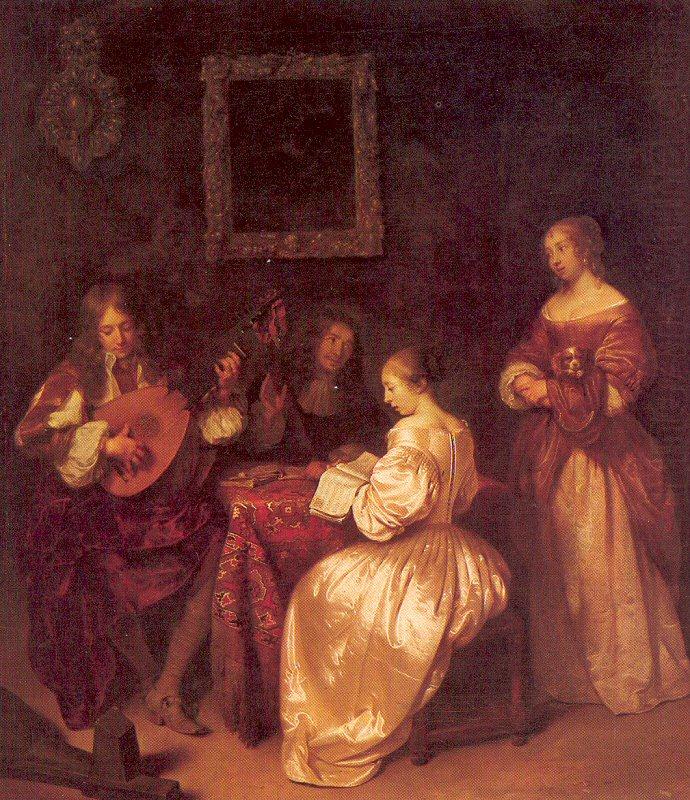 NETSCHER, Caspar Musical Company china oil painting image
